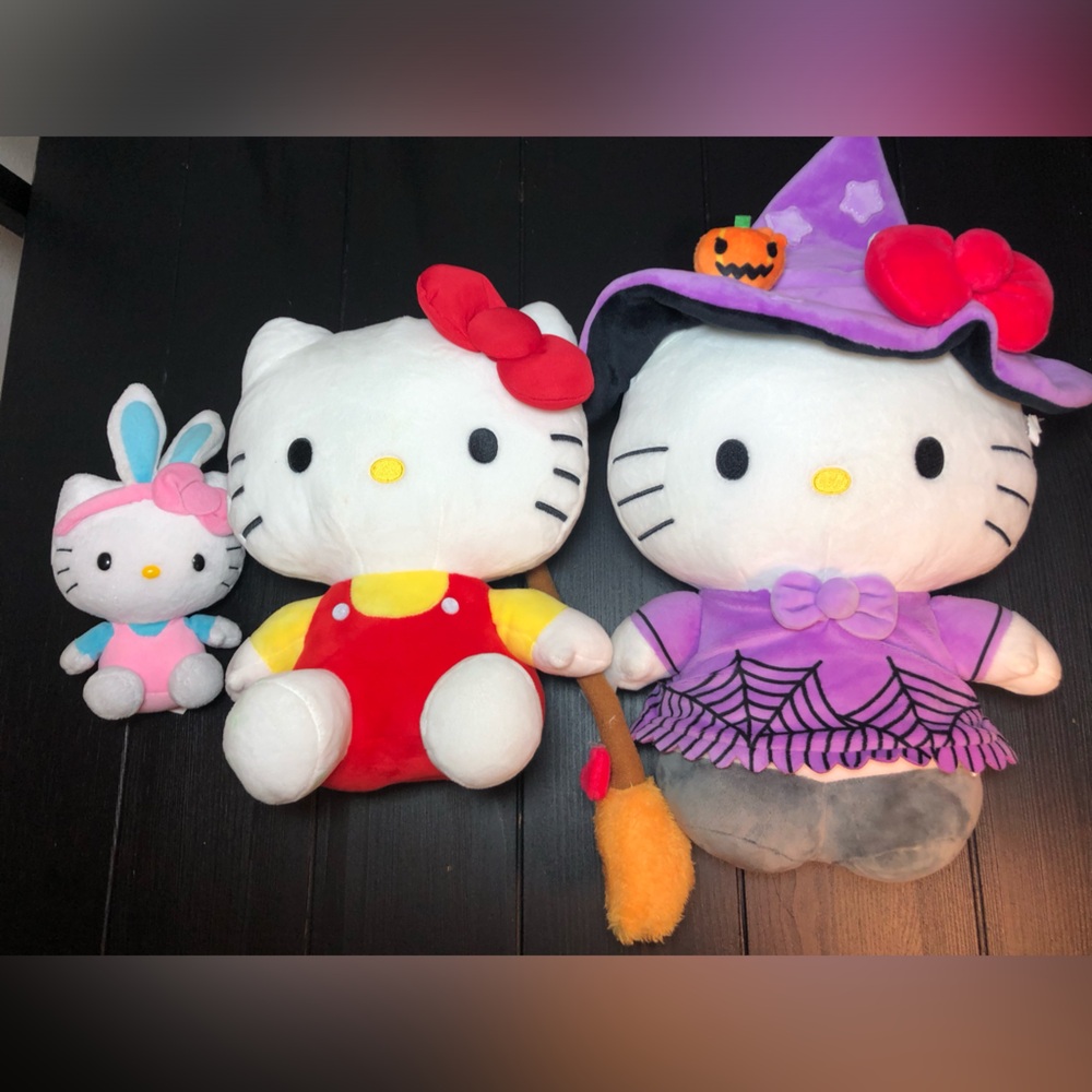3 Hello Kitty Stuffed Animal